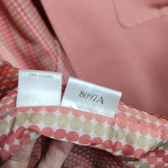 Ann Taylor Loft About S To M See Pics! Soft Pink Trench Car Coat&Hat Small Flaw - Picture 12 of 14